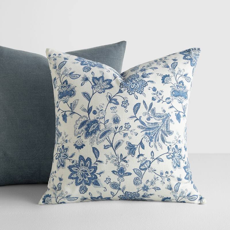 2-Pack Cotton Slub Decor Throw Pillows in Jacobean