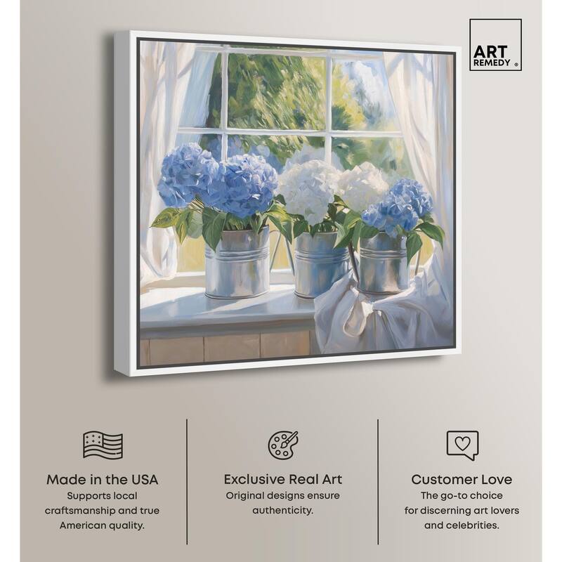 Window Bloom Canvas by Art Remedy