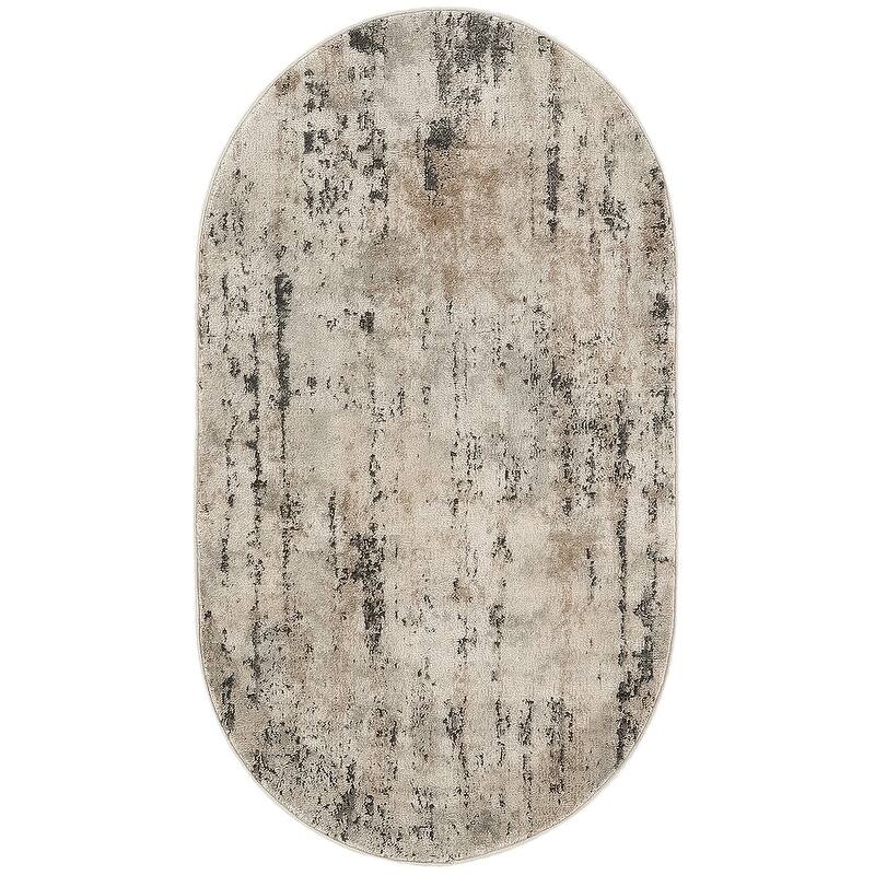 Mepoc Power Loomed Abstract Modern Area Rug By HomeRoots - 60' X '36' X '0.32