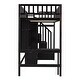 preview thumbnail 33 of 55, Playhouse Inspired Twin size Loft Bed with Bookshelf, Drawers, Desk and Wardrobe, Sturdy Construction & Unique Design, White