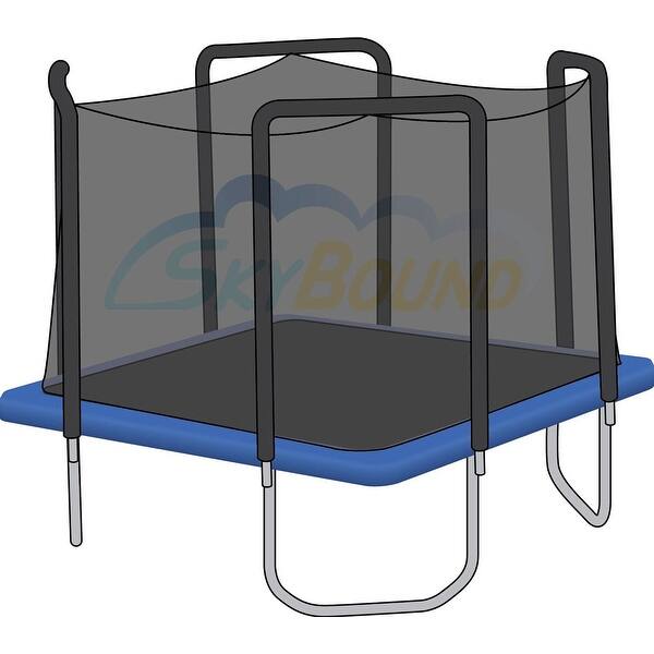 Skybound 13x13 Foot Square Trampoline Net Fits 13x13 Foot Square Frames With 4 Arch Enclosures Compatible With Skywalker Overstock 26043099