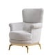 preview thumbnail 4 of 4, Zoe Chair in Cream and Gray