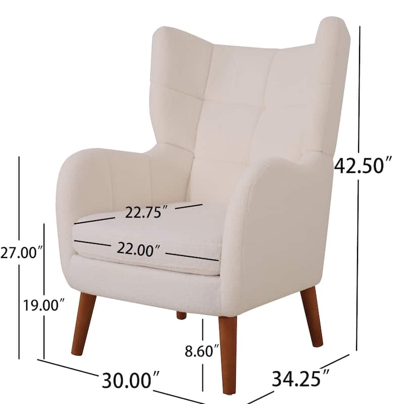 Bines Retro Accent Chair with Upholstered by Christopher Knight Home