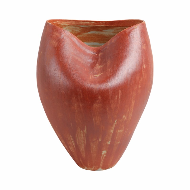 Porcelain Jenison Elegant Decorative Vase - Red