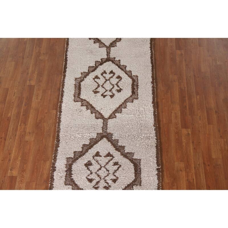 Anatolian Turkish Runner Rug Handmade Tribal Wool Carpet - 3'2"x 10'10"