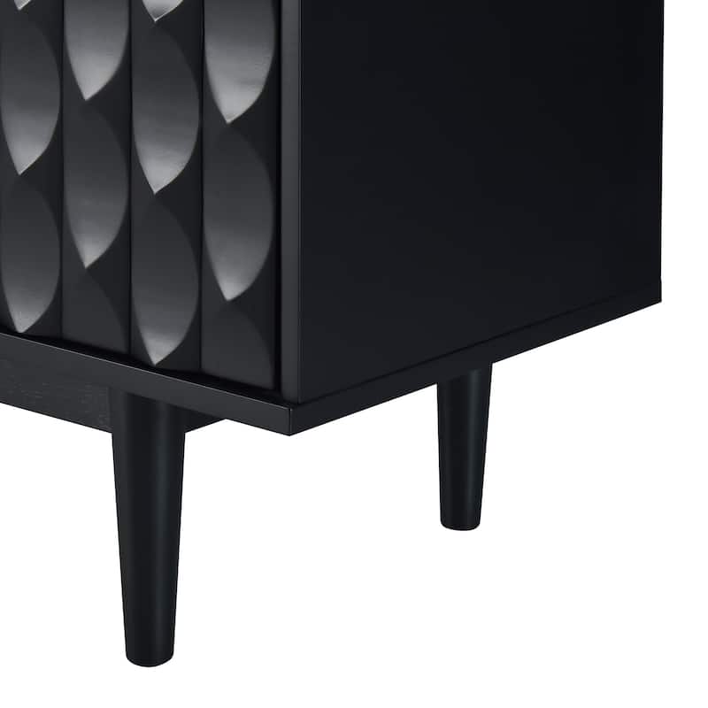 Modern Buffet Sideboard Accent Cabinet with Adjustable Storage Shelves