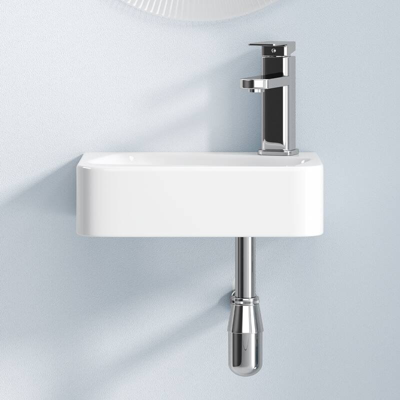 Modern Ceramic Art Basin Sink Set with Faucet and Drain