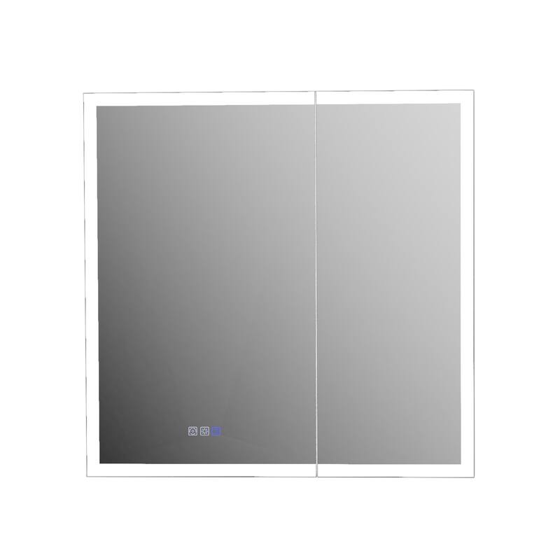 Modland 36"-48"W x 30"H LED Bathroom Medicine Cabinet Dimmable Anti-Fog,Recessed or Surface Mount