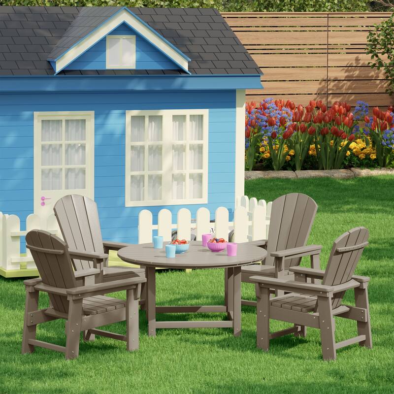 Laguna Kids Adirondack 5-Piece Round Table Dining Set