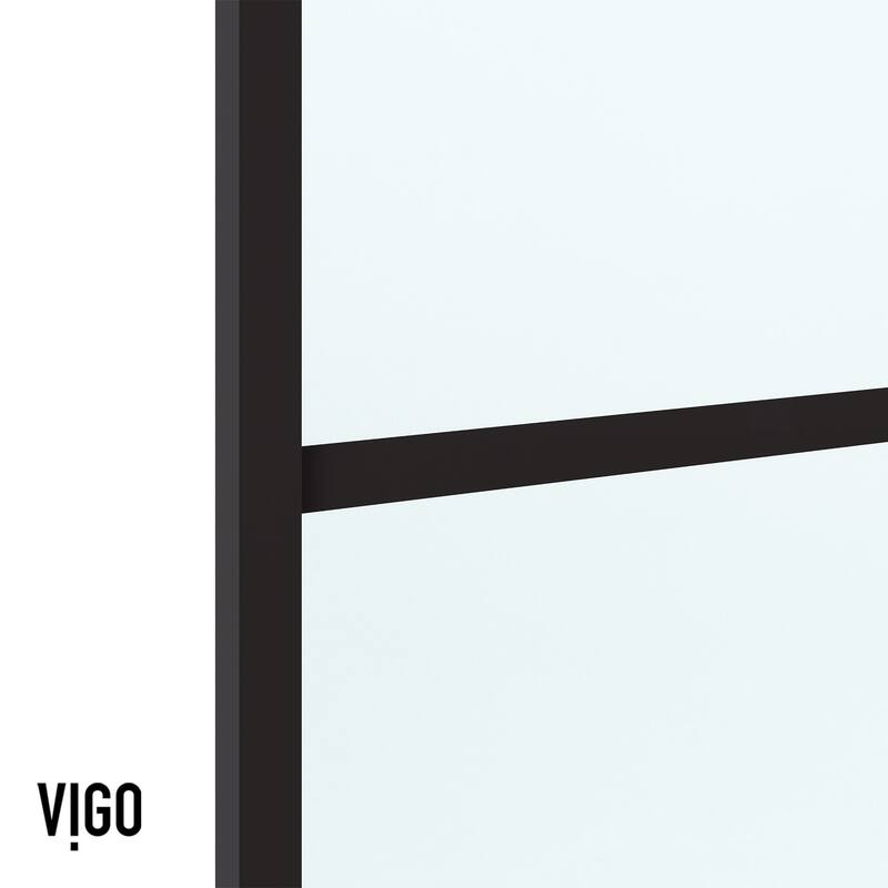 Vigo VG6084CL6074 Noma 74" High x 60" Wide Hinged Framed Shower Door