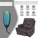 preview thumbnail 6 of 22, Overstuffed Chenille Power Lift Recliner,Lay Flat 71.5 " Length, Dual Motors Recliner with Massage/Heat Infinite Position