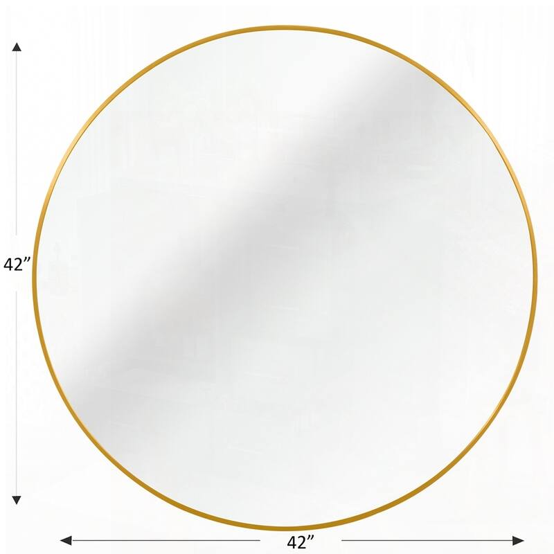 Metal Framed Round Bathrrom Mirror