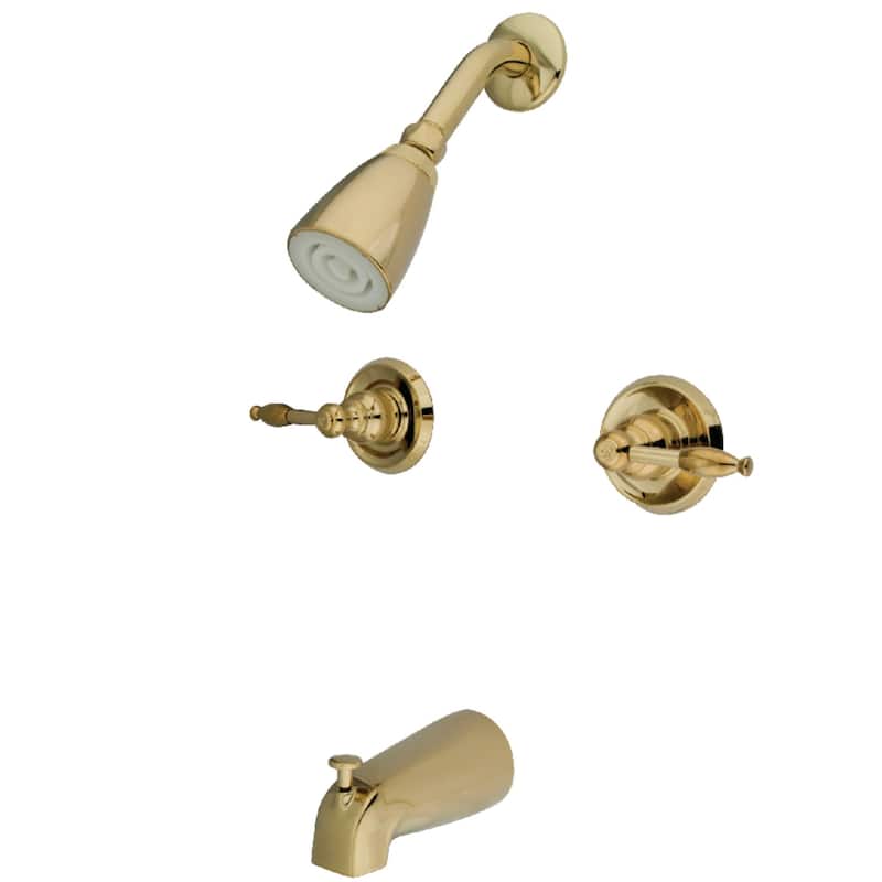 Knight Tub and Shower Faucet - Polished Brass