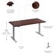 preview thumbnail 88 of 120, Bush Business Furniture Move 60 Series 60x30 Adjustable Standing Desk