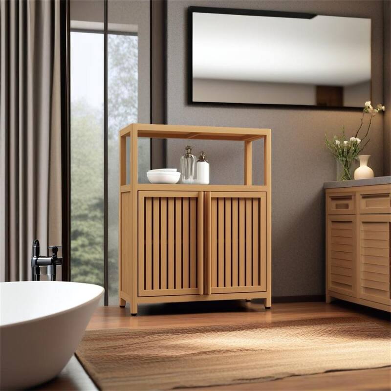 Large Capacity Bamboo Storage Cabinet Furniture
