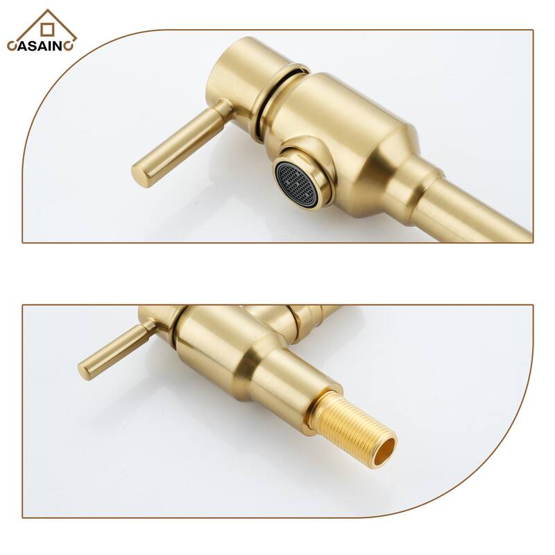 1.8 GPM Wall Mounted Mount Pot Filler Kitchen Faucet