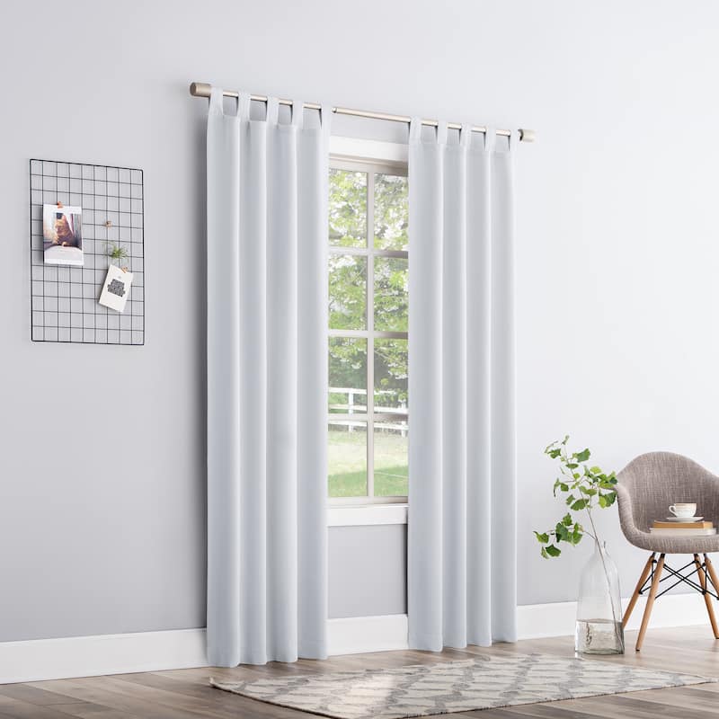 Sun Zero Hayden Energy Saving Blackout Tab Top 1-Piece Curtain Panel, Single Panel