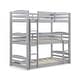preview thumbnail 9 of 18, Avenue Greene Nola Triple Twin Wood Bunk Bed Grey