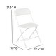 preview thumbnail 81 of 104, 10 Pack 650 lb. Capacity Premium Plastic Folding Chair