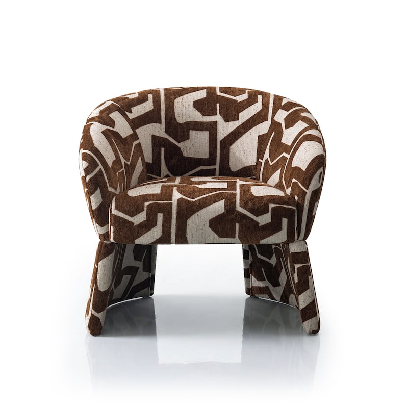 Furniture of America Premier Modern 31-inch Premium Upholstered Barrel Fully Assembled Accent Chair