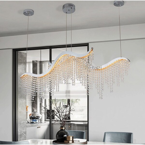 Wave crystal chandelier outlet