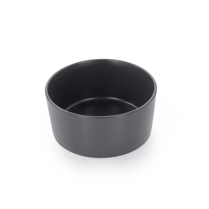 Elama Luxmatte Dark Grey 16 Piece Dinnerware Set