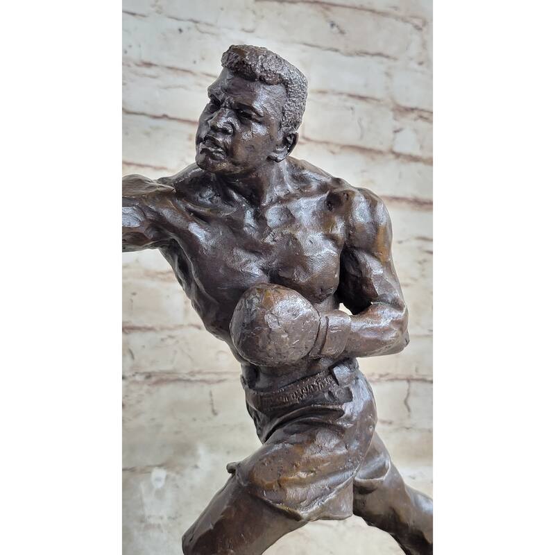 Muhammad Ali Sonny Liston Second Round Fight Boxing Boxer Bronze Sculpture