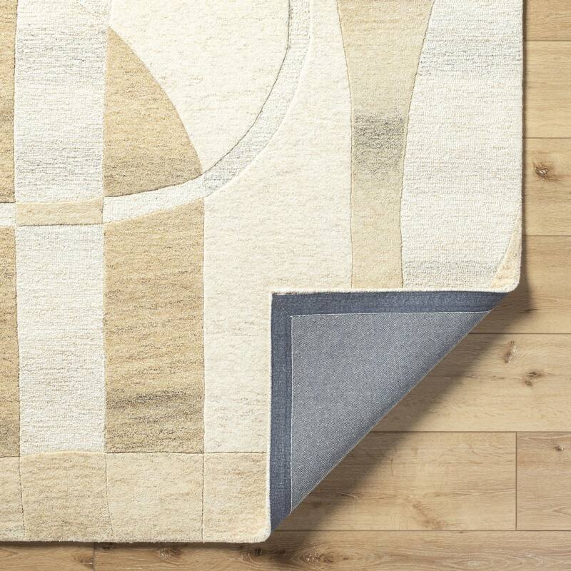 Angeline Modern Geometric Wool Area Rug