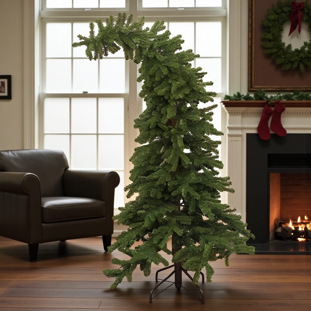 8ft Bendable Alpine Christmas Tree Whoville Inspired - 96.00 in. x 48.00 in. x 48.00 in.