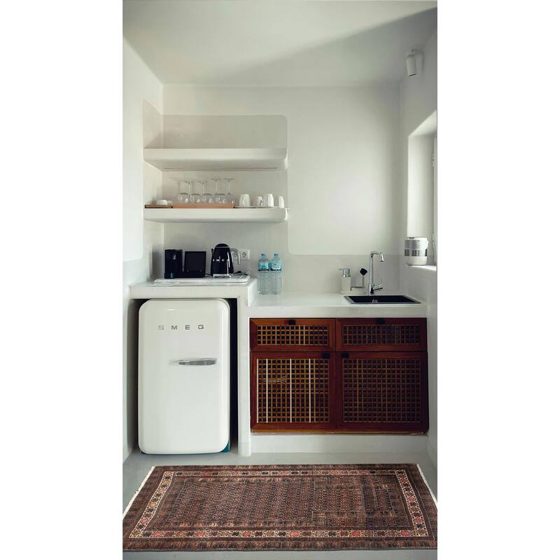 ECARPETGALLERY Hand-knotted Teimani Dark Navy Wool Rug - 2'9 x 4'4