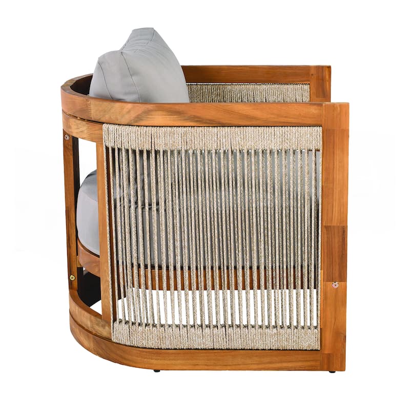 Premium Acacia Wood Outdoor Club Chair