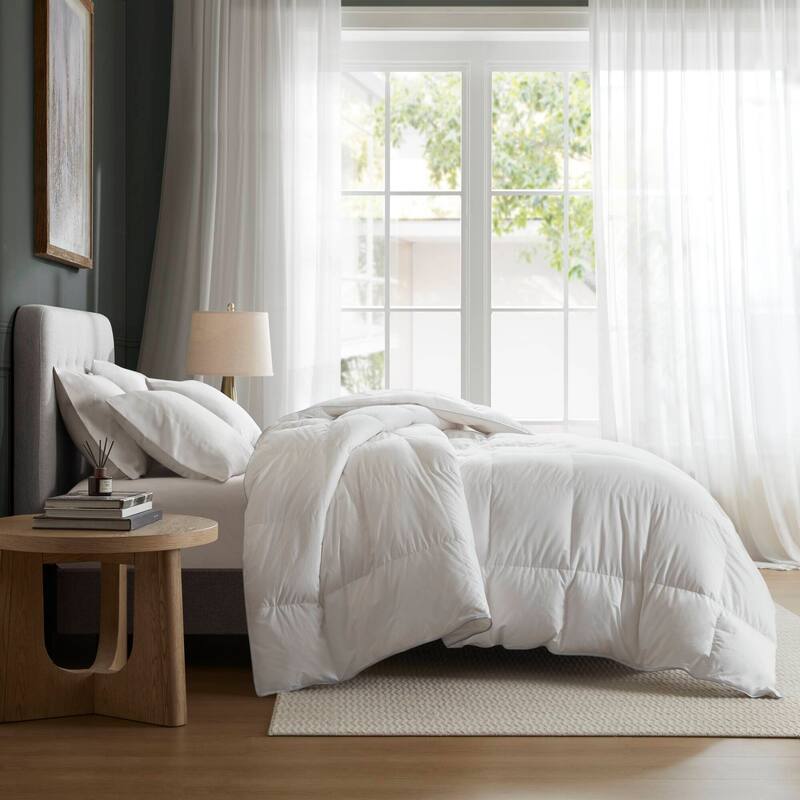Harbor House White Goose Down 100% Cotton Shell Comforter - Full - Queen - White