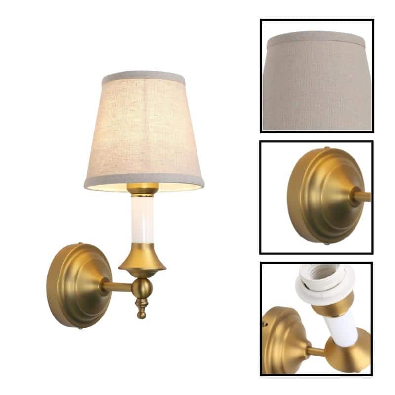 2 Pack wall sconce bronze bedroom lamps wall metal wall lighting