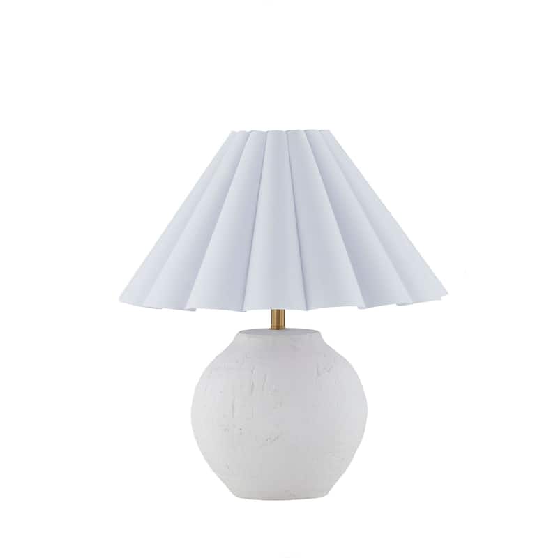 Madison 20" Table Lamp with Linen Shade, White