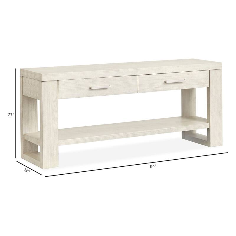 Magnussen Home Refton Balboa Mist Rectangular Sofa Table - 64''W x 16''D x 27''H