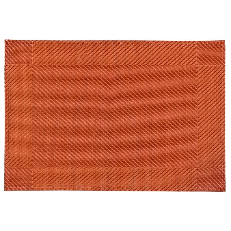 Vinyl Placemat (Classic) (Orange) - Set of 12
