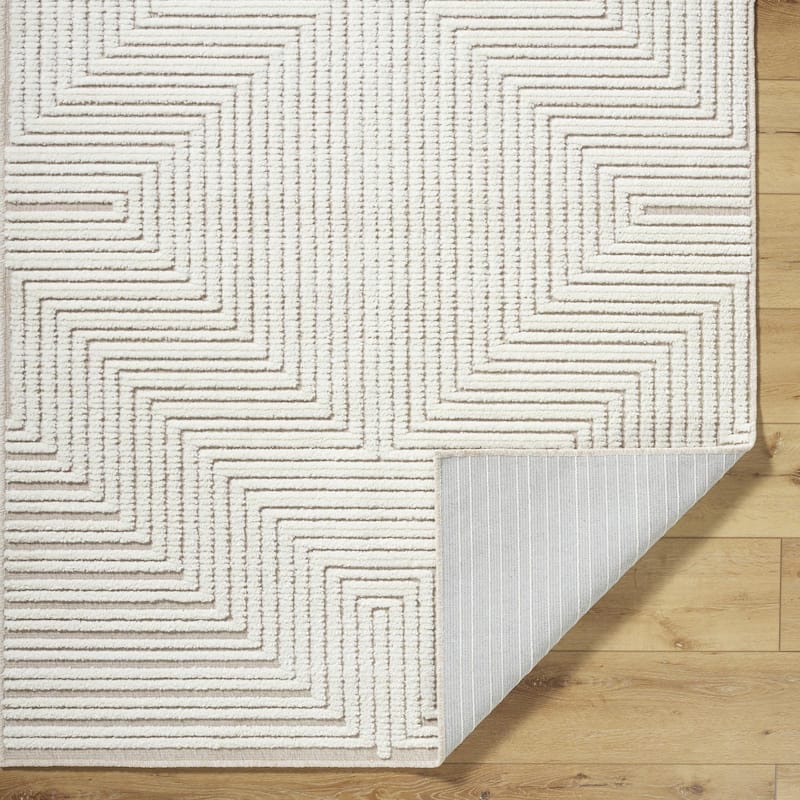 Livabliss Lyna Modern & Contemporary Diamond Washable Area Rug