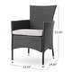 preview thumbnail 4 of 29, Cedros Wicker/ Acacia Wood Outdoor 5-piece Dining Set by Christopher Knight Home