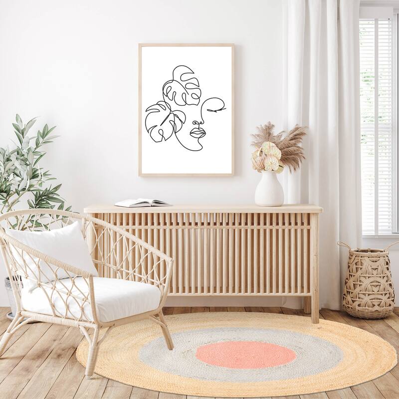 ECARPETGALLERY Braided Weave Palas Denizli Tan Jute Rug - 3'10 x 3'10