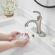 preview thumbnail 2 of 29, Single Handle Bathroom Sink Faucet with Drain Kit 1 Hole Brass Modern Bathroom Basin Vanity Faucets with Deck plate