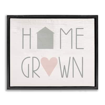 Stupell Home Grown Country Words Framed Floater Canvas Wall Art Design By Lil' Rue