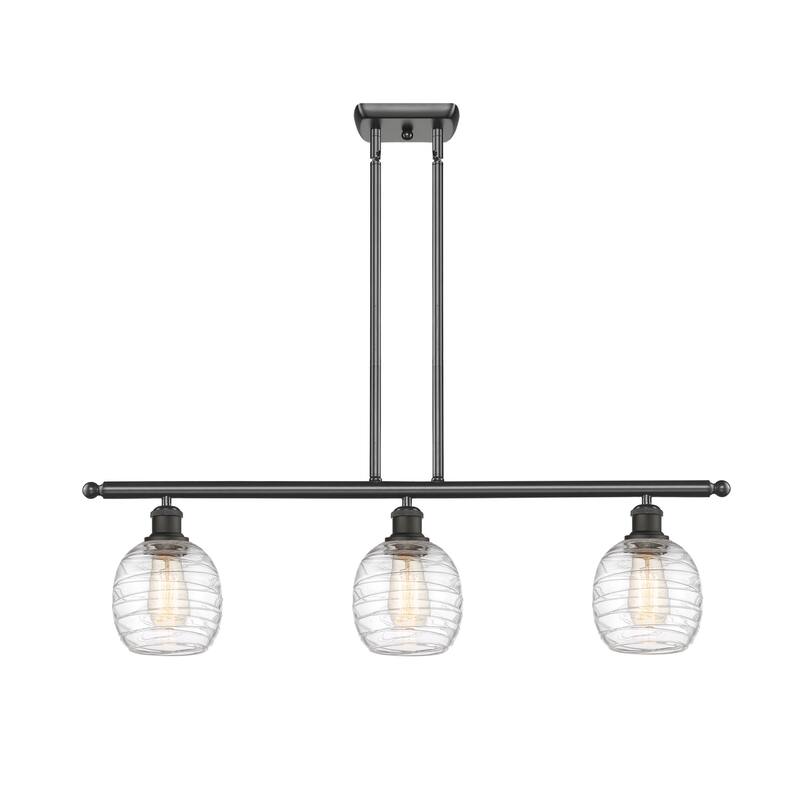 Innovations Lighting 516-3I-10-36 Belfast Linear Belfast 3 Light 36" - Oil Rubbed Bronze / Deco Swirl