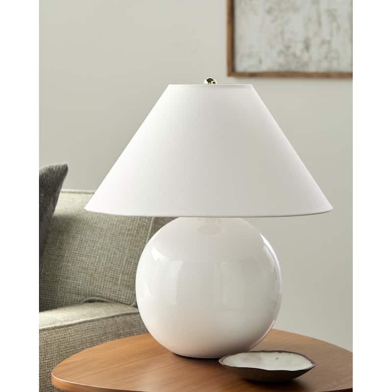 Livabliss Stellar Traditional Accent Table Lamp - White