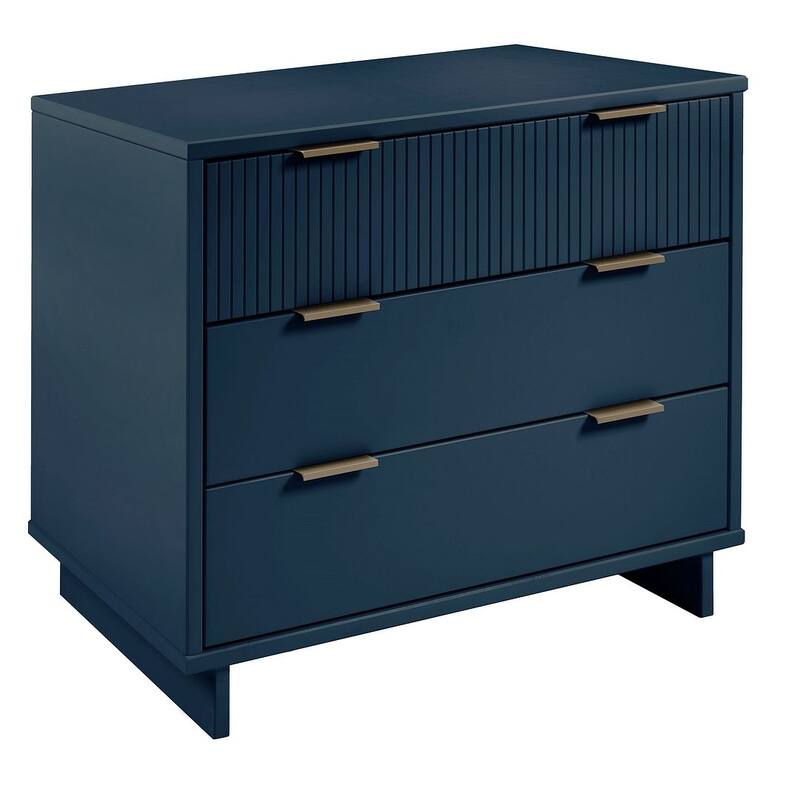 Manhattan Comfort Granville 38.18" Modern Standard 3 Drawer Dresser
