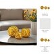 preview thumbnail 18 of 49, Accented Abstract Modern Coastal Decorative Orbs Set of 3