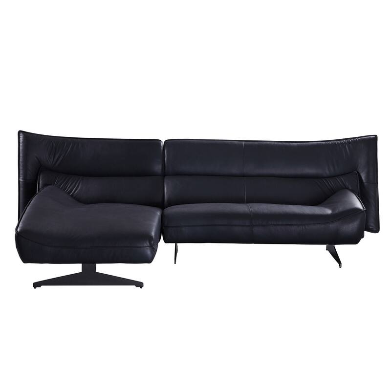 Maven Dark Grey Armless Sectional Sofa with L-Shape