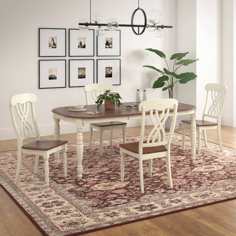 Brunico Two-Tone Extending Dining Set