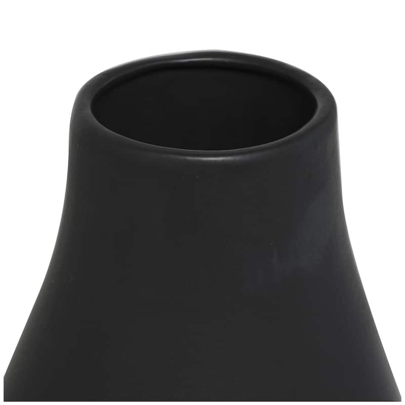 Ceramic Decorative Vase - White or Black - Roche River Decor