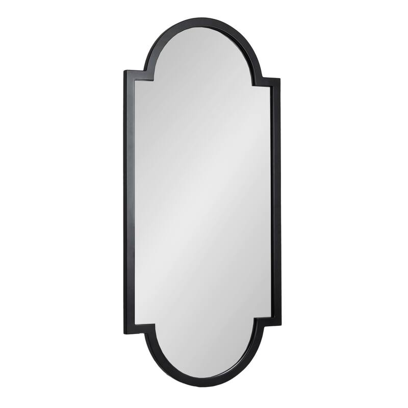 Kate and Laurel Jovie Decorative Wall Mirror - 20x42 - Black