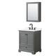 Option Dark Gray / White Quartz Top / Matte Black